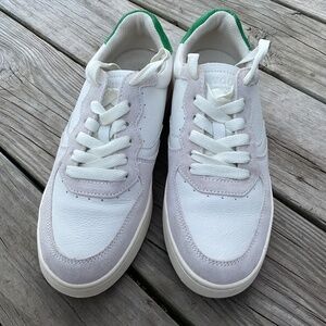 Soludos White and Green Shoes